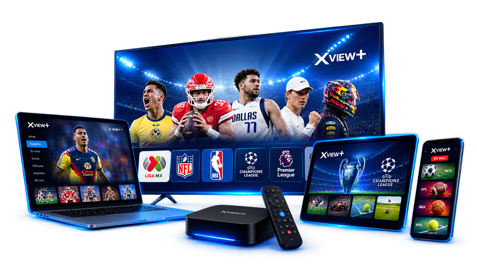 XVIEW+ disponible en televisión, computadora, tablet y celular